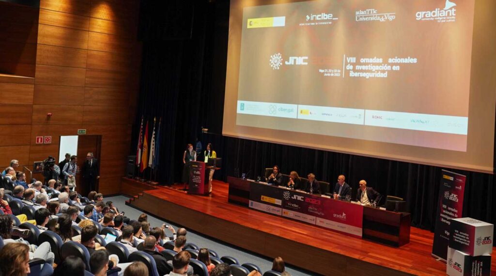 Inauguración JNIC 2023 en Vigo organizadas por Gradiant, Incibe y atlantTic